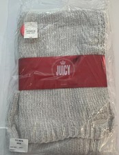 Juicy Couture Lt. Gray Chenille Cold Weather Scarf Brand New