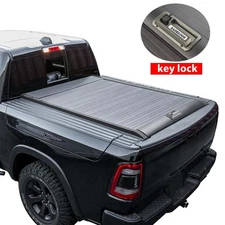 5.7Ft Retractable Truck Tonneau Bed Cover Aluminum For 09-25 Dodge RAM 1500 Box