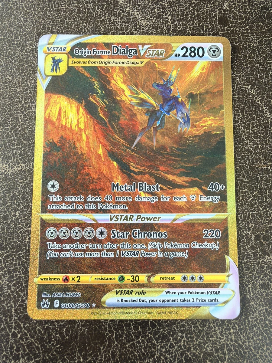 25+ Origin Forme Dialga VSTAR GG68/GG70 Crown Zenith: Galarian