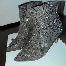 Unbranded Womens Silver and Black Boots