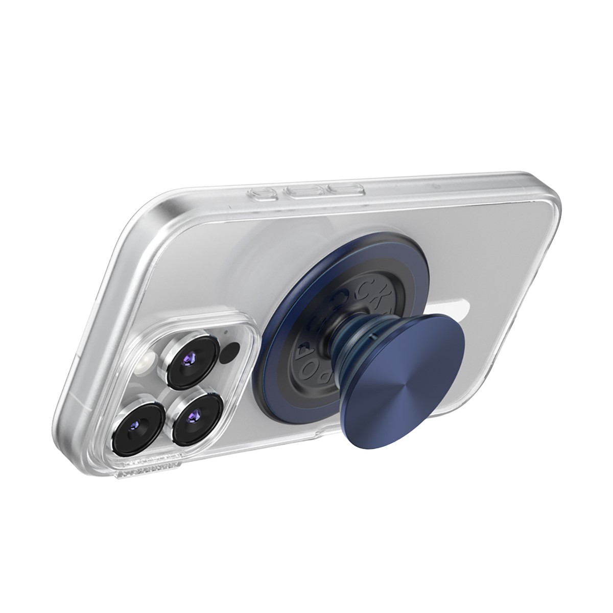 Support smartphone PopGrip Premium effet métal brillant haut de gamme