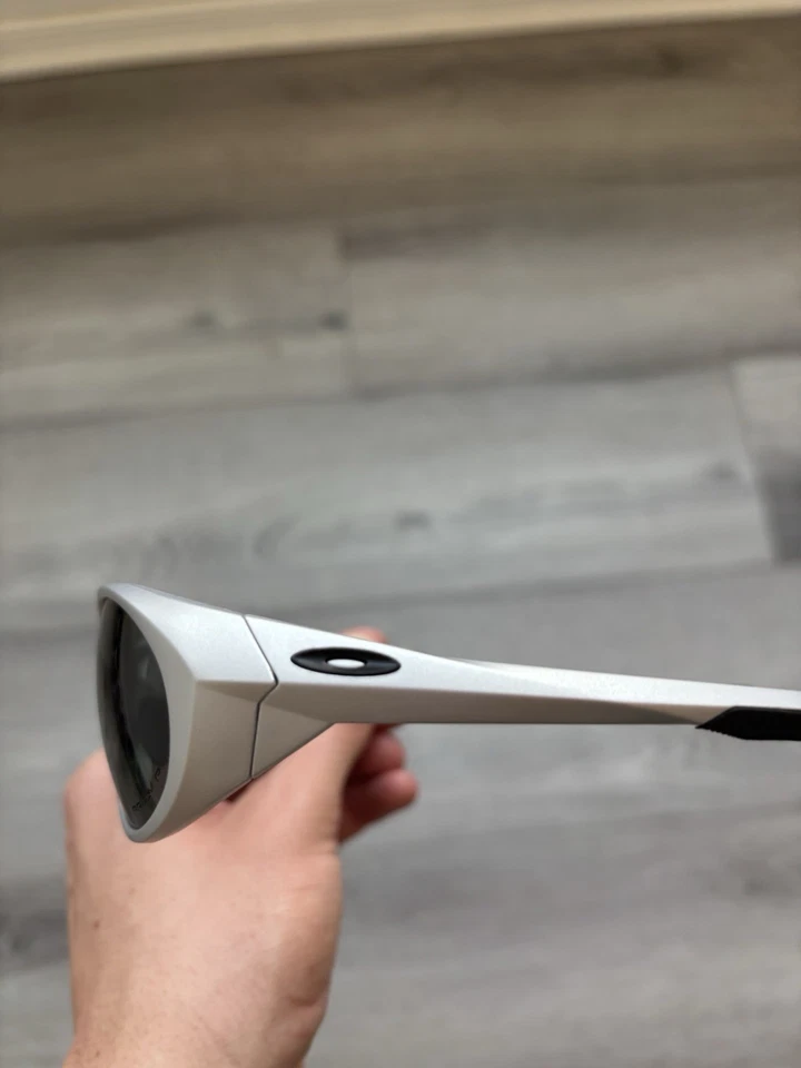 Y2K Oakley Eye Jacket X gafas plateadas lentes Prizm gafas de sol Foto 2 de 4