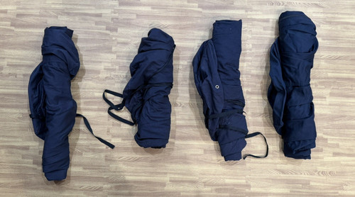 (4) Professional 42 Inch Heavy Duty Canvas Garmet Bags + 42 Metal Hangers