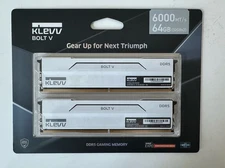 KLEVV BOLT V RGB 64GB (2 x 32GB) PC5-48000 (DDR5-6000) DIMM Memory