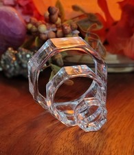 Clear Faceted Acrylic Beveled Sphere Display Stands 3 size set 