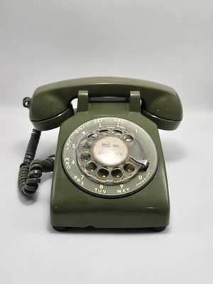 Vintage Western Electric 500DM Bell Systems Rotary Desk Phone Avocado Green