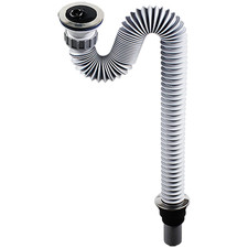 70mm Stainless Steel Drain Unit with Telescopic Pipe Range 320 to 830mm