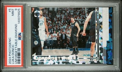 2024-25 Panini Photogenic - Unforgettable Luka Dončić #5 Diamond /75 PSA 9 MINT