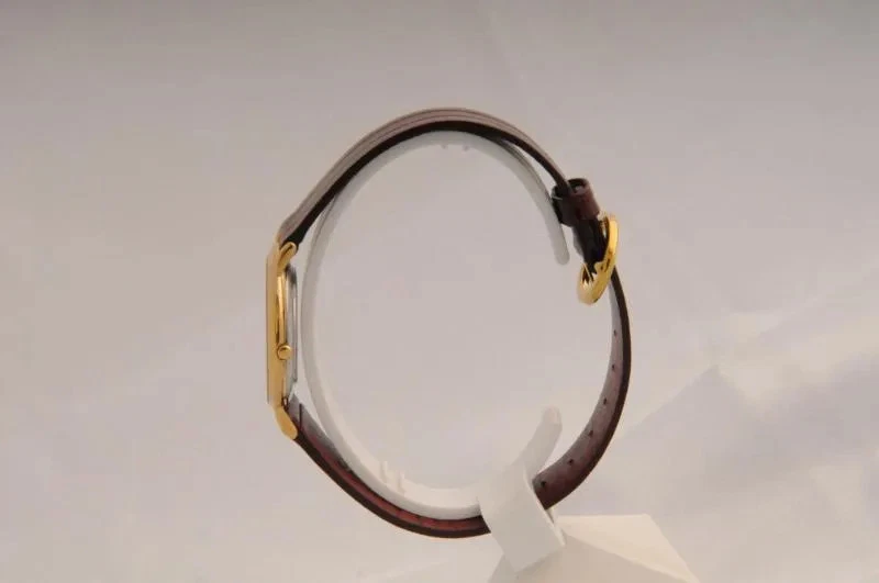 NOS NEW SWISS MADE GOLD PLATED WITH DATE QUARTZ WOMEN'S PAUL PICOT WATCH 1980'S  - Image 2 of 4