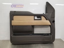 14 2014 Ford F150 Xlt Front Door Trim Panel Tan Leather Left Driver 14 2014 Ford F150 Xlt Front Door Trim Panel Tan Leather Left Driver