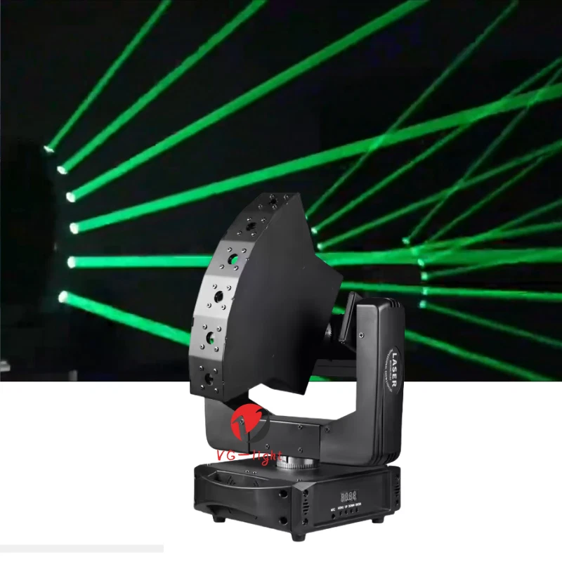 6-eye Red XYZ Infinite Moving Head Laser Stage Light DJ Club Disco Stage Party - Image 4 of 4