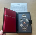 1984 Royal Canadian Mint 7-coin, double dollar proof set with 50% silver dollar