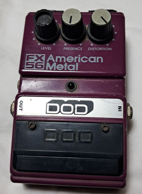 Vintage DOD FX56 American Metal Distortion Guitar Pedal Tested Works USA