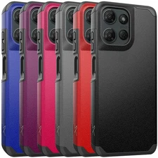 For Motorola Edge 2025 Phone Case Mount Friendly Hard Dual Layer Hybrid Cover