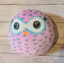 2021 TY Squish-a-Boos WINKS the Owl Cushion Pillow (Small Size 10")
