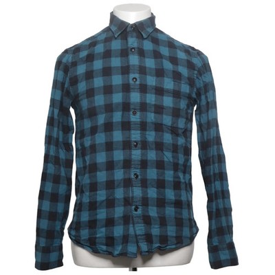 Uniqlo, Flanellhemd, Größe: S, Blau/Schwarz, Baumwolle, Karo, Flanell #ZZY