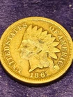 1862 INDIAN HEAD PENNY SLIGHTLY DAMAGED