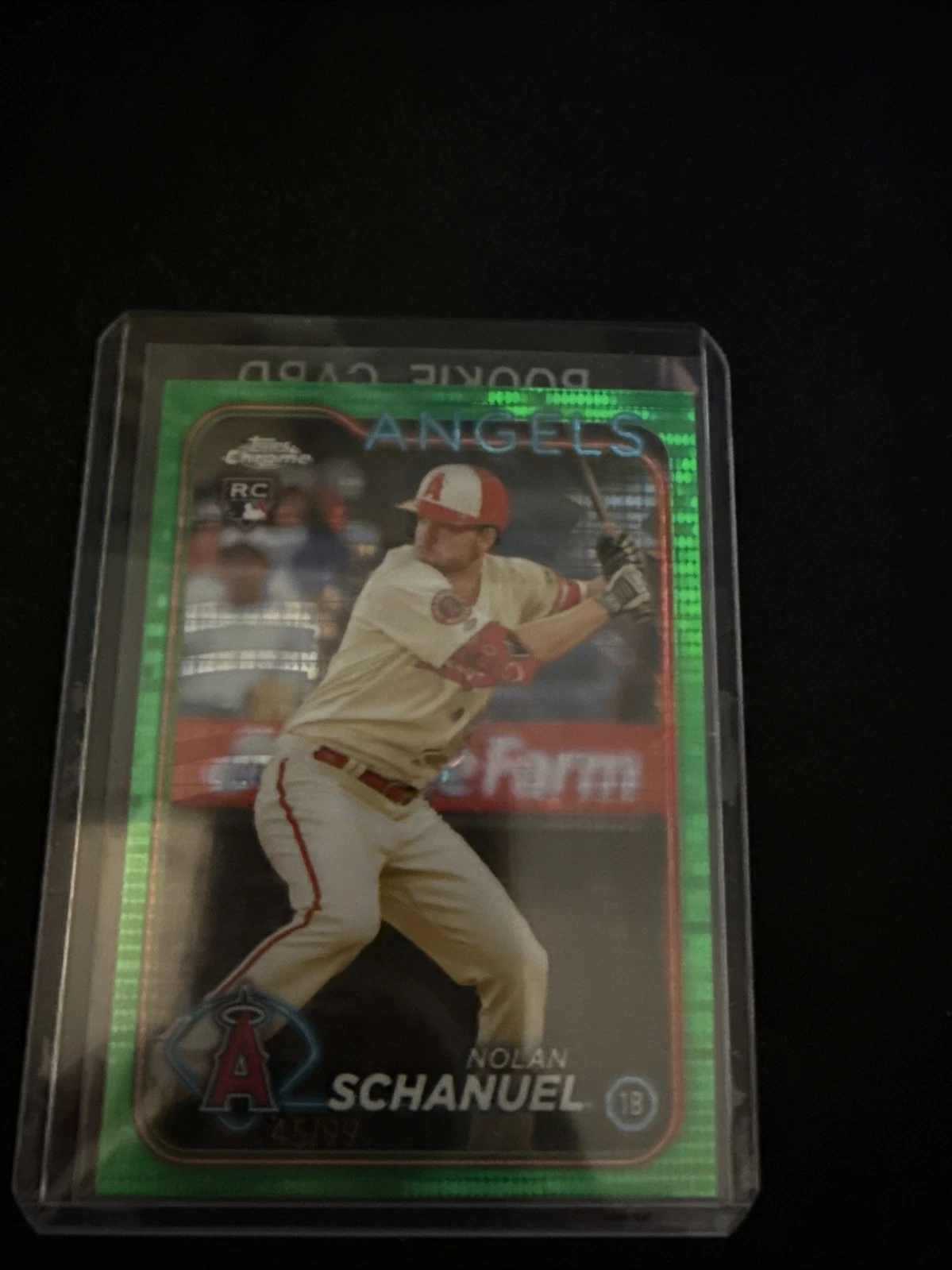 2024 Topps Chrome - Nolan Schanuel #274 Green Sonar Refractor /99 (RC)