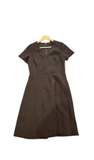 Textured Navy Elie Tahari Sheath Short Sleeve Dress Size 6 NWT Retail $398