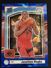 2024-25 Panini Donruss Optic Rated Rookies Jonathan Mogbo Blue Cracked Ice (RC)