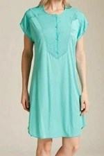 La Perla Villa Toscana Laila M Short Gown Verde Green Nightgown