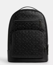 Coach Outlet Ethan Backpack Signature Leather CY765 QB/BK Black