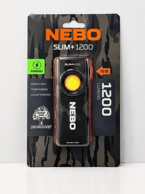 Nebo Slim+ 1200 Lumens Pocket Light Laser Pointer Power Bank Rechargeable New