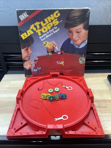 Vintage Battling Tops Board Game 1986 Ideal Toy Incomplete Beyblade