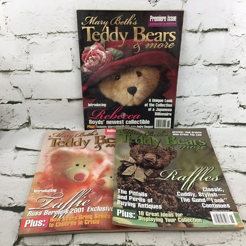 Mary Beth’s Teddy Bears & More Collector’s Edition Magazines Lot Of 3