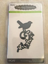 Darice Embossing Essentials Dies Cut Bird on Branch 2014-57 NEW