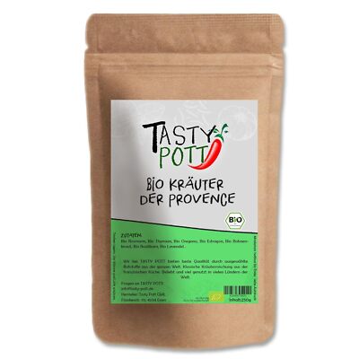 Tasty Pott Bio Kräuter der Provence (30g) Probiergröße Gewürzbeutel Herbs Food
