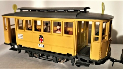 Rivarossi H0 - Edison Type Tram Engine and Trailer - Picture 4 of 8