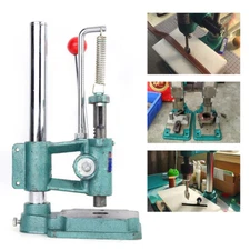 Manual Desktop Custom Embossing Tool Heavy Duty Leather Stamp Imprinting Machine