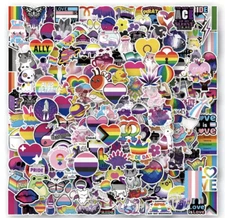10PCS Pride LGBTQ+ 🏳️‍🌈 Stickers For Scrapbooking/journaling/Crafting