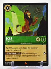 Disney Lorcana TCG Shimmering Skies Scar Vengeful Lion 93/204 Rare Regular