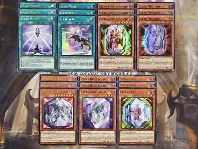 #ad Yugioh Clear World Deck Core Set 21 card MZTM Vice Dragon Vicious Knight Phantom $9.99