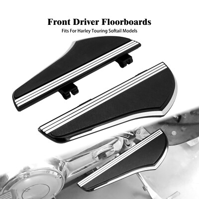 Defiance Rider Footboard Chrome Floorboards Kit Fit For Electra Glide FLHT Dyna