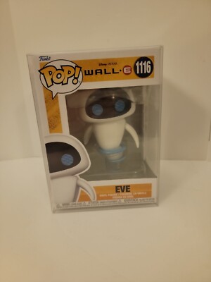 FUNKO POP! DISNEY: Wall-E Eve #1116 with protector vinyl figure mint condition