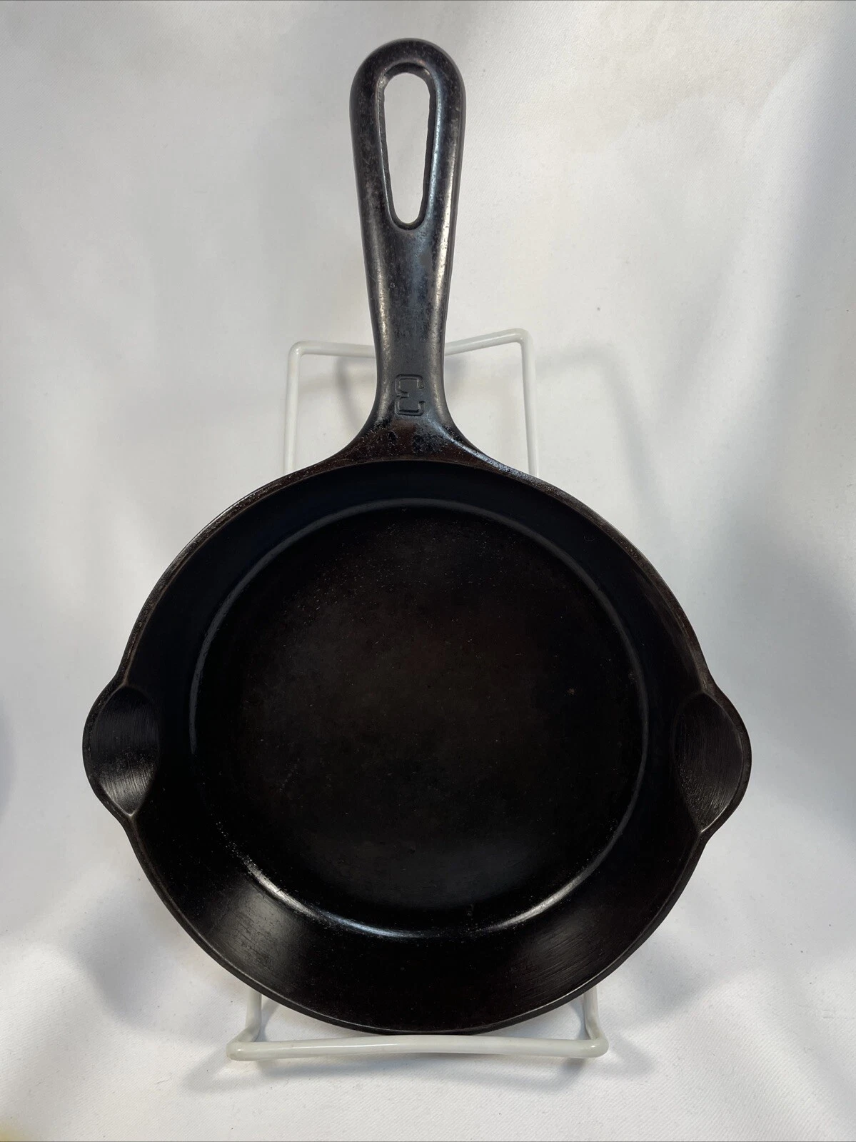 VTG Griswold 709A Cast Iron Skillet No. 3 Small Block Logo Erie PA 6.5”