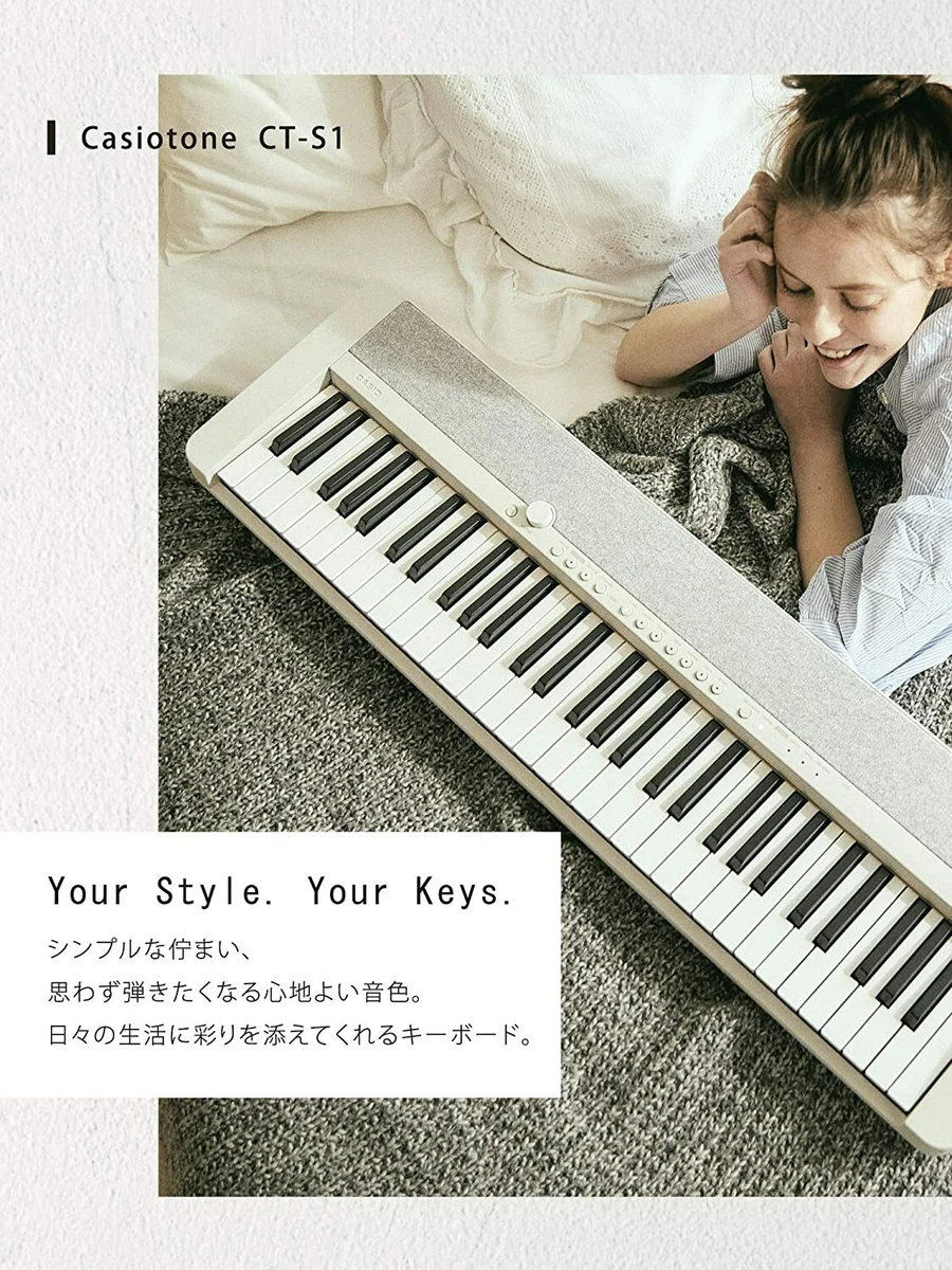 New Casio Electronic Keyboard Casio Tone CT S1 BK Keyboard From Japan