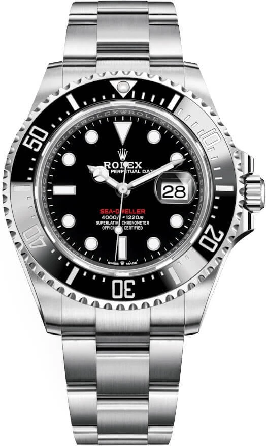 Rolex 126600 Sea Dweller 43mm RED 50th Anniversary Ceramic Black