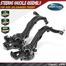 2x Front Side Steering Knuckle Assembly for Audi A4 A4 Quattro Volkswagen Passat
