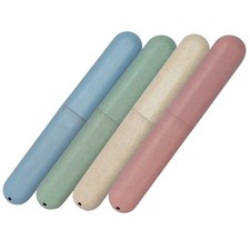4 x Toothbrush Case Travel Cover ~ Plastic Holder, Family Pack, Brushes Holidays