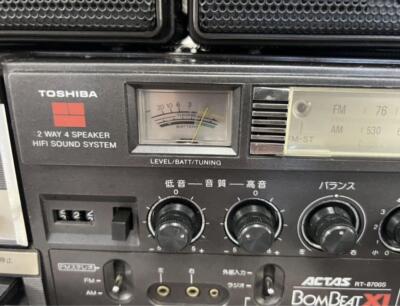 Toshi出品　9/6 VINTAGE TOSHIBA RT-SX2 AM/FM STEREO BOOMBOX AUTOREVERSE CASSETTE