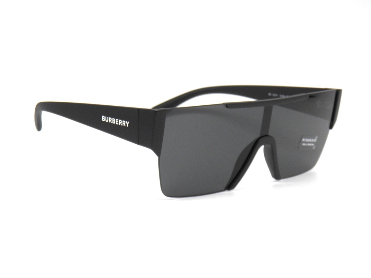 Burberry Sunglasses Black Square Cat Eye Checkered Arm Italy Authentic 54-20-140 Amazon.com: BURBERRY BRIAR BE 4392U Black Vintage/Dark Grey  main image 3