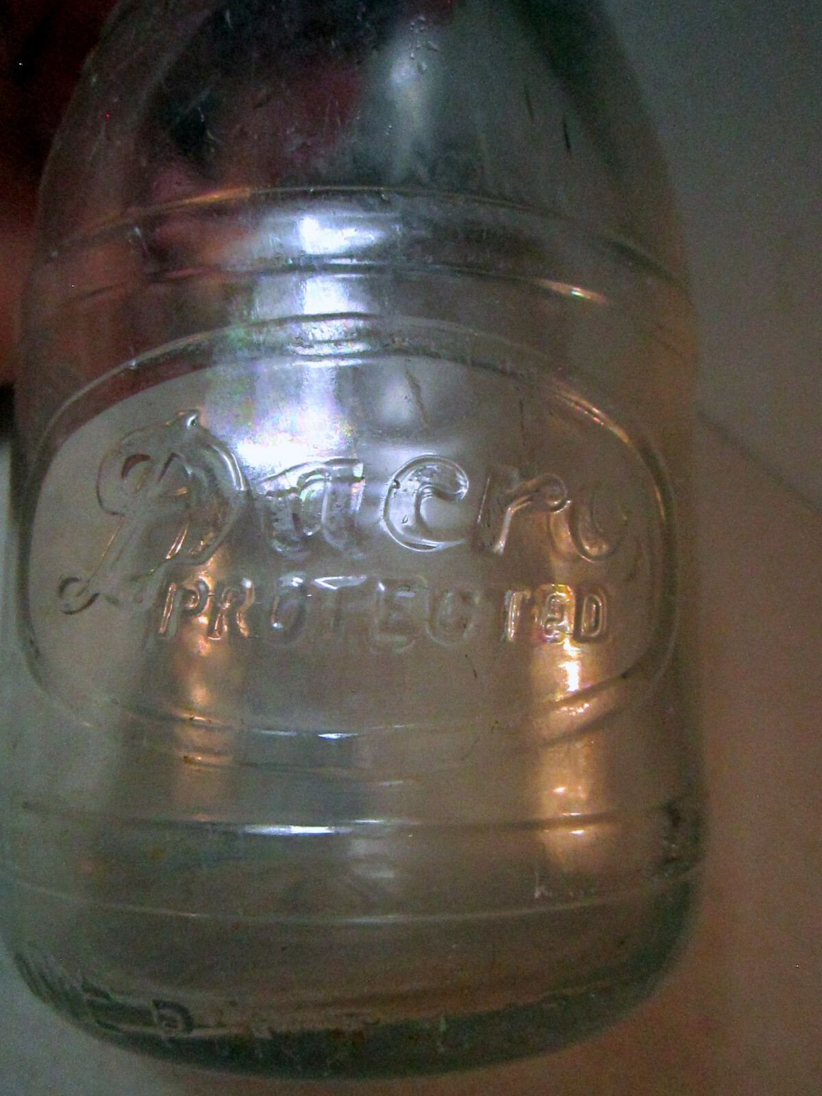 Old Milk Bottle Rakestraw's Dairy Mechanicsburg PA Dacro Glass Rare Pint Size eBay