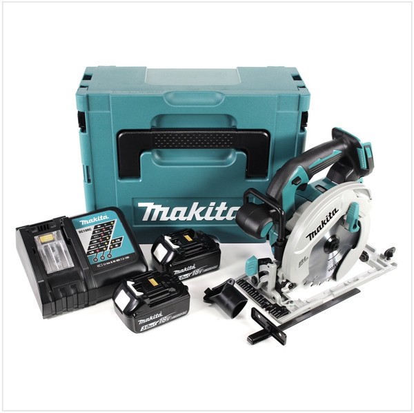 Makita Dhs 680 Rfj Akku HandkreissäGe 18 V 165 Mm + 2X Akku 3,0 Ah + LadegeräT-image