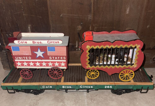 HO Circus World Museum voiture plate wagons de cirque construits Cole Bros. J. Robinson - Photo 1/6