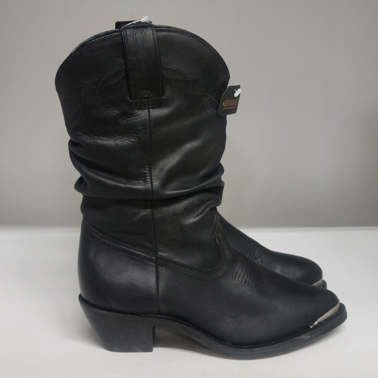 Shyanne Patsy Slouch Western Boot Black Womens Si… - image 1