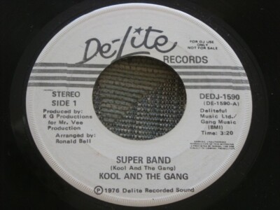 Kool And The Gang:   Super Band  1976  U.S  PROMO    EX+   7''